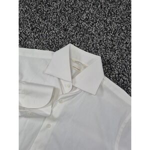 Suitsupply Mens 41/16 Cotton Stretch Button Up White Long Sleeve Extra Slim Fit